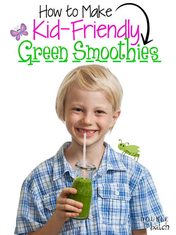 Green smoothies are PACKED with nutrients. The big question is, "How do we get that goodness into our kids? Try these recipes! My kids love em!