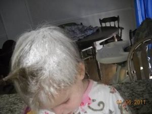 katelyn flour in hair