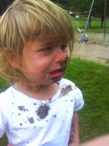 katelyn muddy face close up