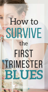 First trimester depression is hard and a real thing. Nausea, loneliness, exhaustion can all be parts of the first trimester. Here is some help on how to deal with it emotionally.