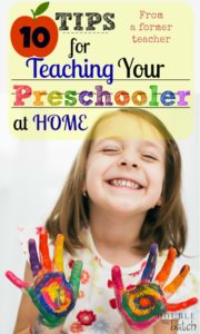 From a former Preschool Teacher of 9 years. Great Tips!