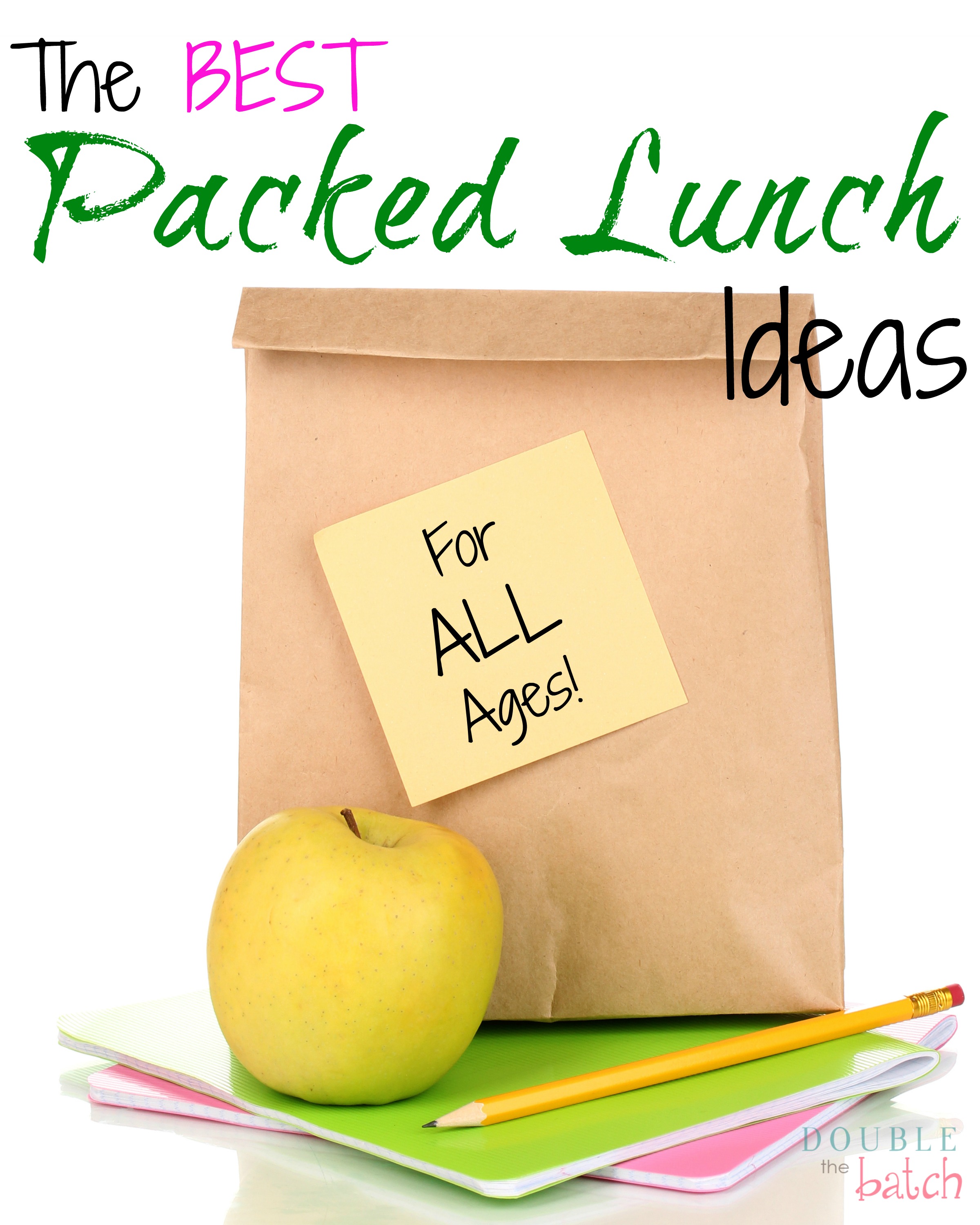 Tired of your regular PB & J? These packed lunch ideas are so simple and easy, you'll look forward to your lunch each day!