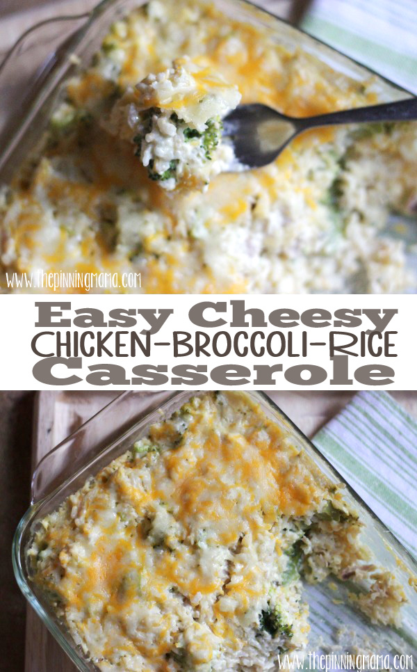 Chicken Broccoli Rice Casserole by The Pinning Mama