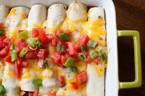 Bean and Cheese Burritos by Pink Parsley