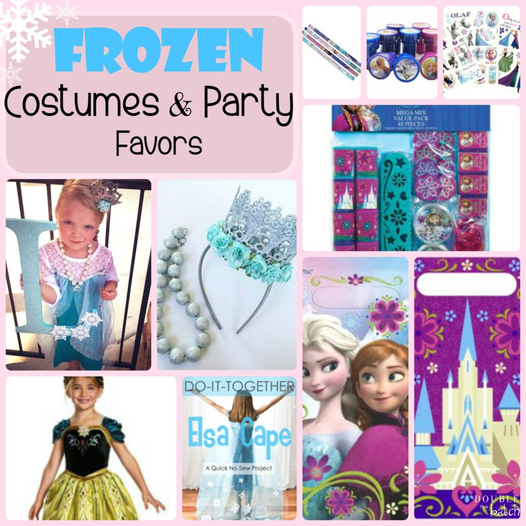 Frozen Themed Costumes and Party Favors