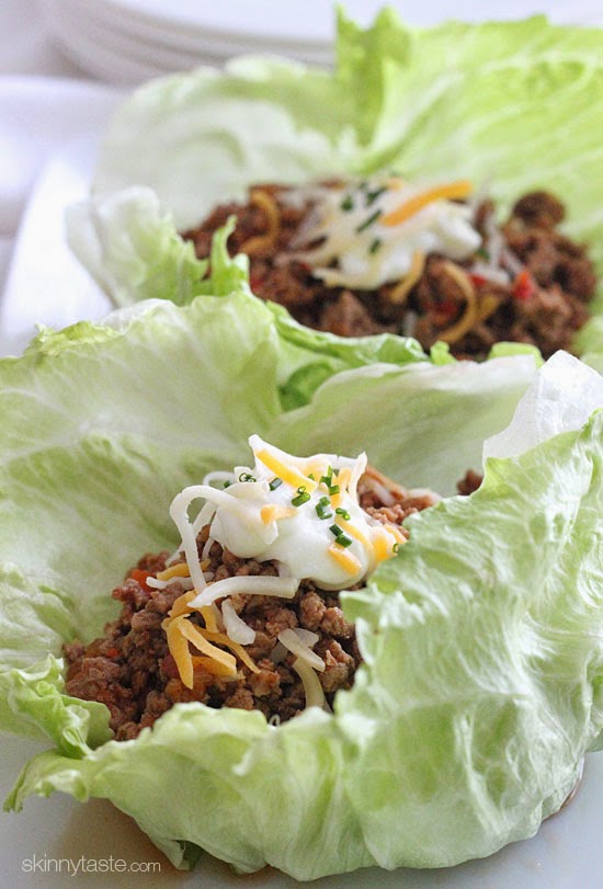 Turkey Taco Lettuce Wraps by Skinny Taste