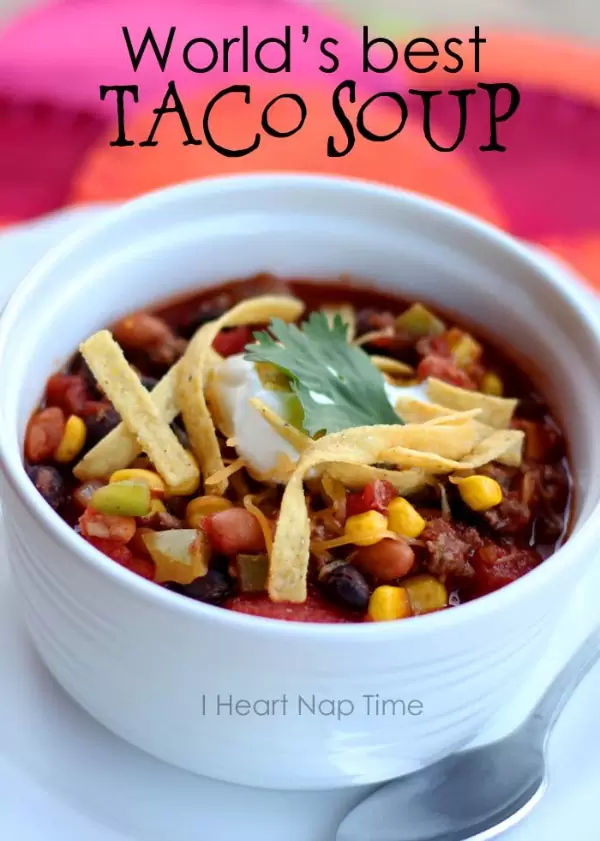 Taco Soup  by I Heart Nap Time