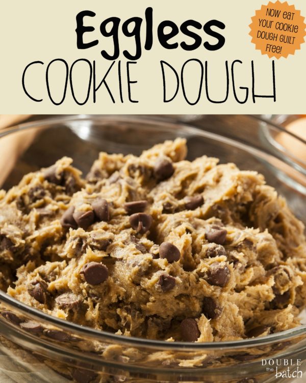 Now I can eat cookie dough guilt free with this aweomse Eggless Cookie Dough Recipe!