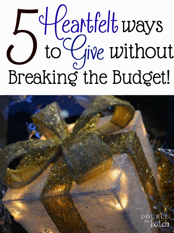 The thought of giving can be overwhelming when the budget is already stretched to the max. Here are 5 ways we have found to still give regardless of our income!