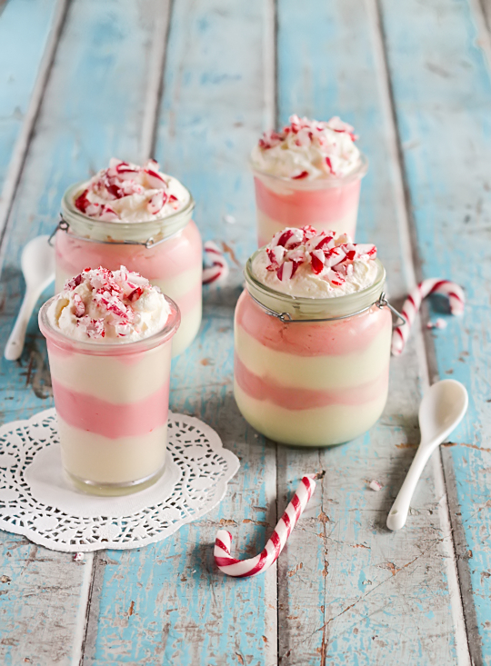 Candy Cane White Chocolate Mousse by Raspberri Cupcakes
