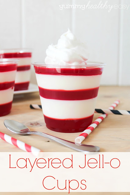Layered Jello Cups by Yummy Healthy Easy