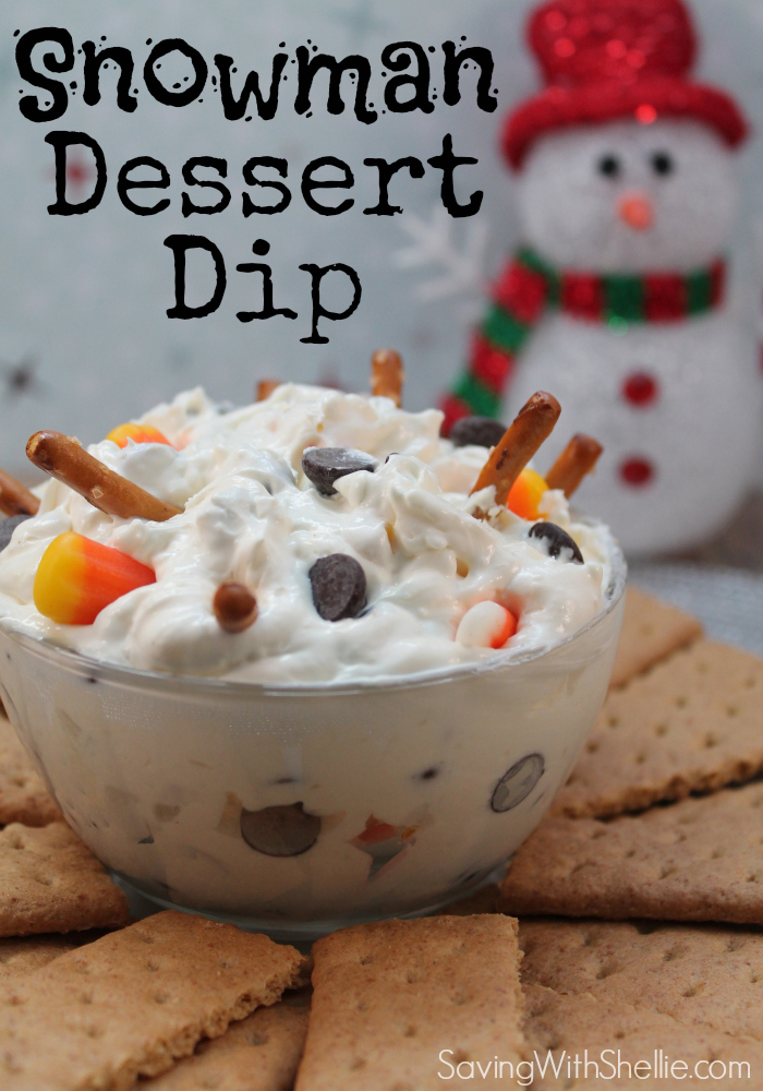 Snowman Dessert Dip by Saving with Shellie