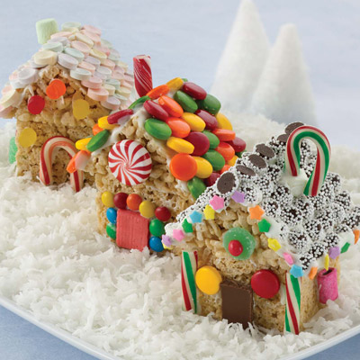 Rice Krispie Treats Christmas Cottages by Land o Lakes