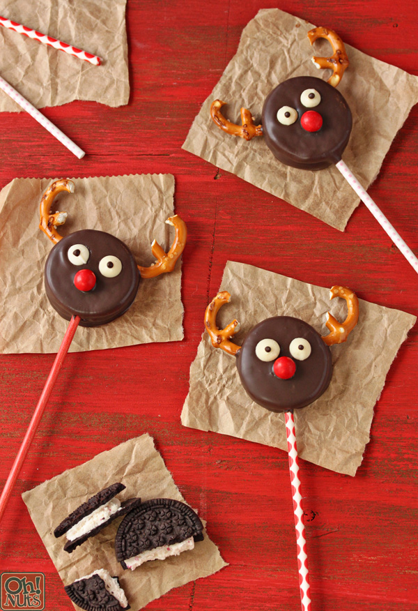 Oreo Reindeer Pops by Oh Nuts