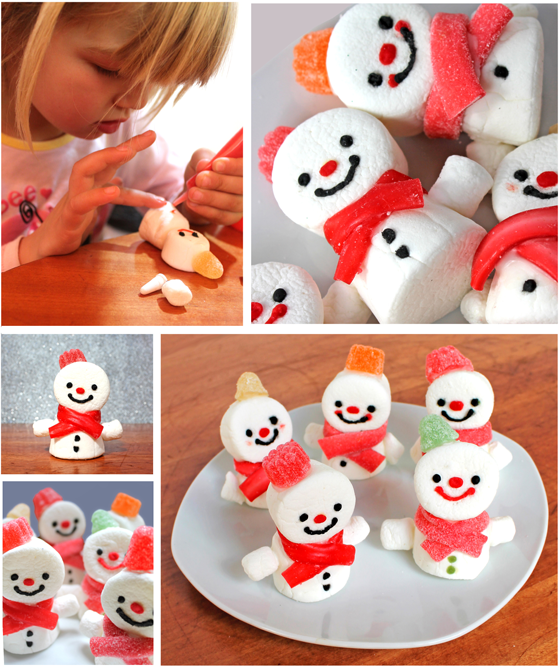 Snowman Marshmallows by Happy Thought