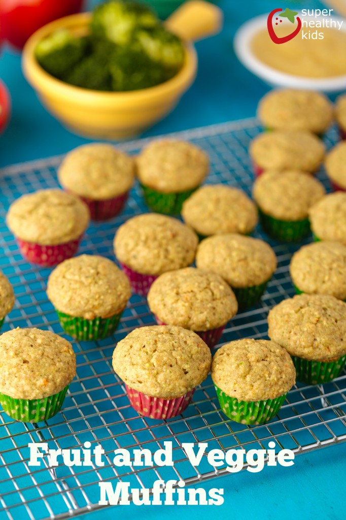 Power Packed Fruit & Veggie Muffins for Picky Eaters by Super Healthy Kids