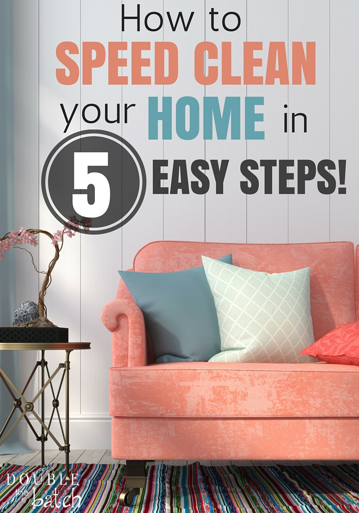 Does your home feel like the aftermath of a natural disaster making you want to crawl back into bed? Here are the 5 steps I usually use to take my house from chaos to CLEAN so I can function again!