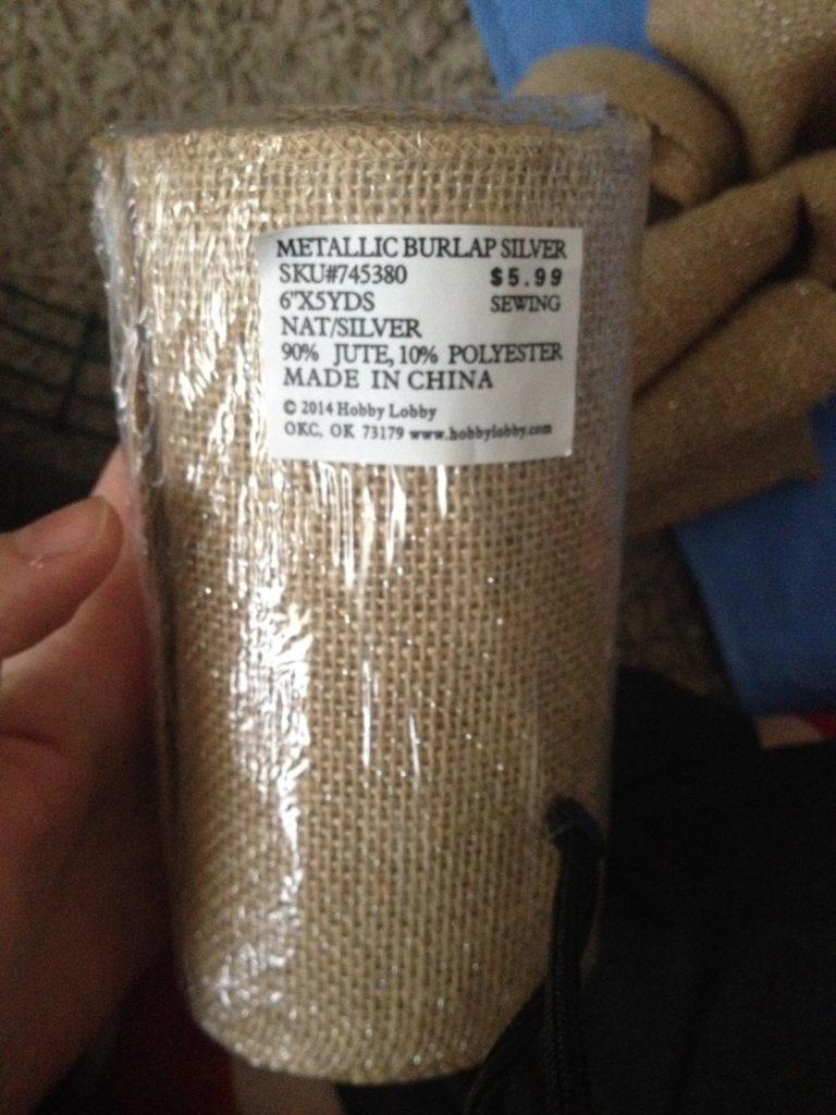 burlap ribbon-hobby lobby