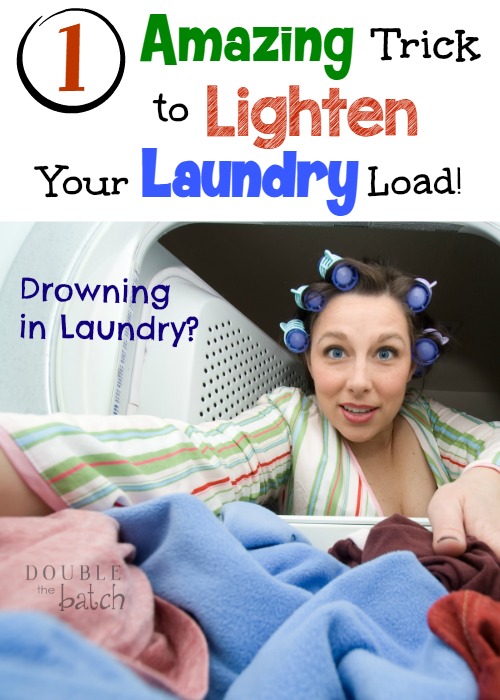 Drowning in Laundry? Here is 1 Amazing Trick to help lighten your laundry load!