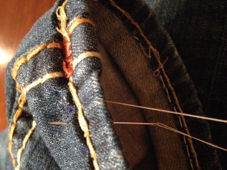 How to Hem Your Pants by Hand and Keep the Original Stitching
