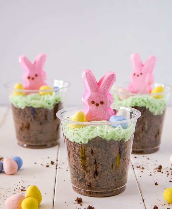 Bunny Dirt Cups from A Zesty Bite