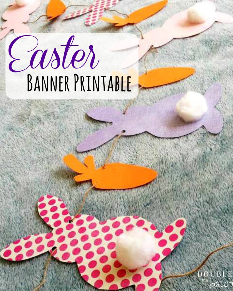 This Easter Banner Printable is FREE and SO cute!