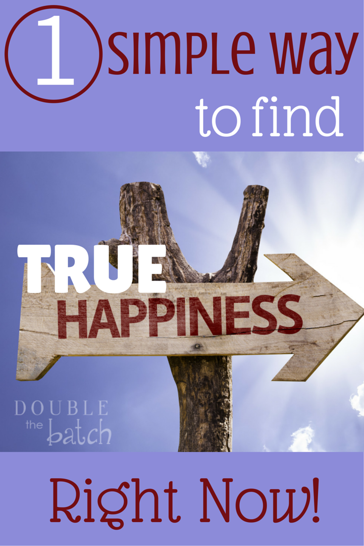 The quickest, easiest way to find true happiness right now no matter who you are or what your circumstances are.