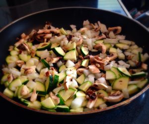 chopped vegetables