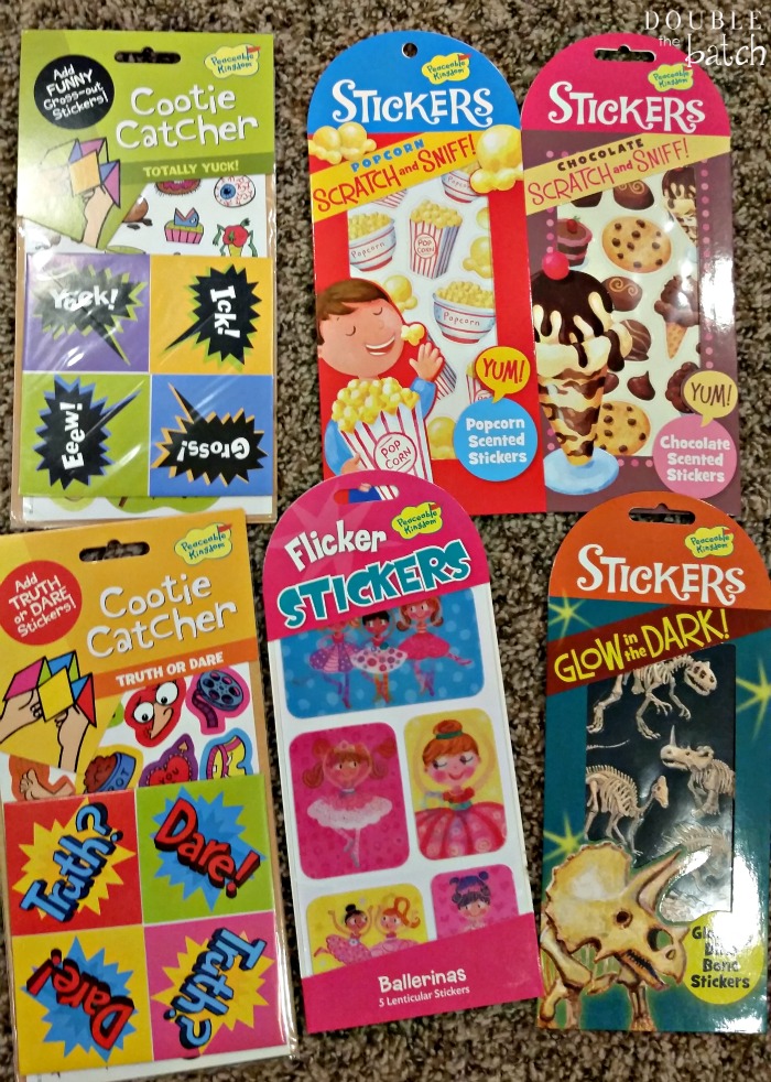 Peaceable Kingdom stickers and cutie catchers
