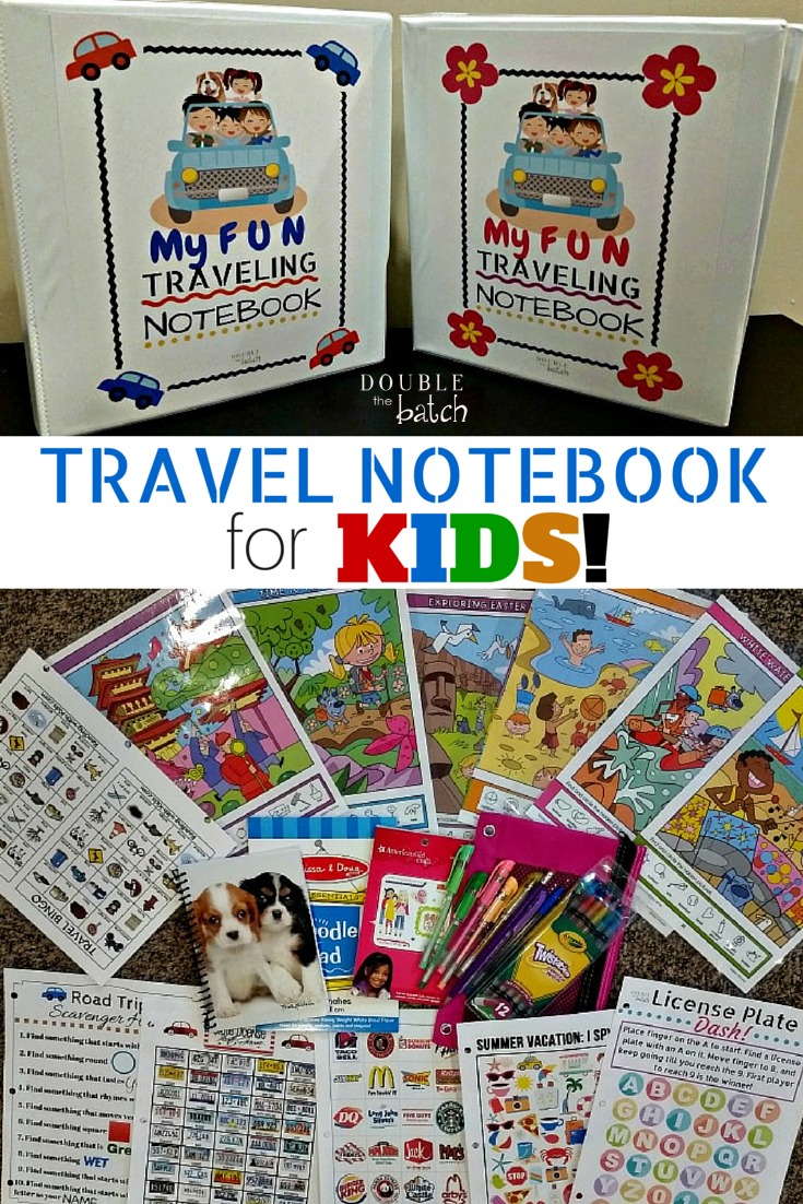 DIY travel binder for kids. Free printables. My kids are gonna love these on our trip!