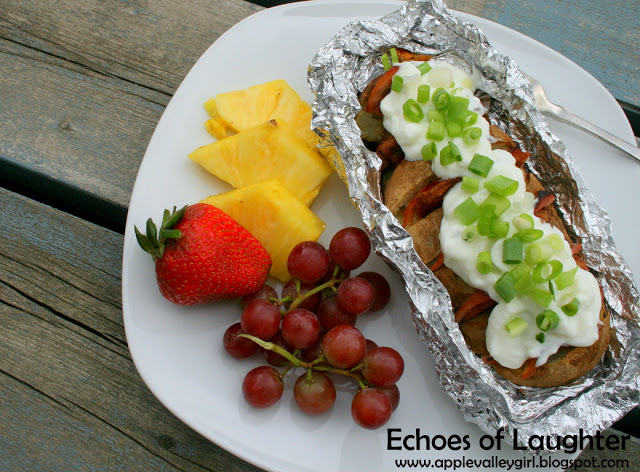 Potato Boat Dinner via Echoes of Laughter