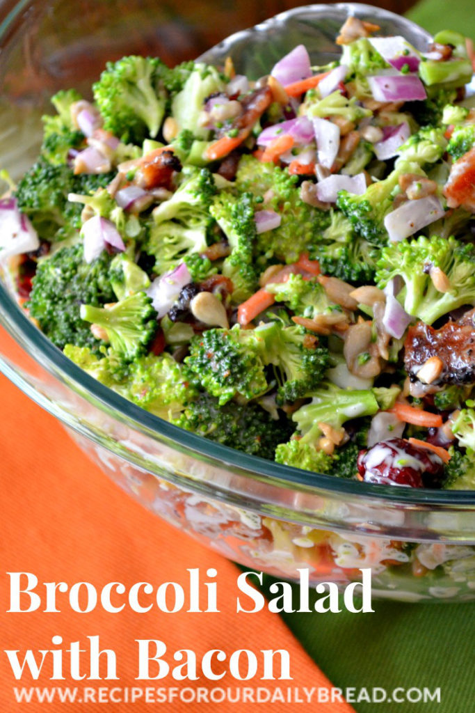 Broccoli Salad with Bacon by Recipes for our Daily Bread