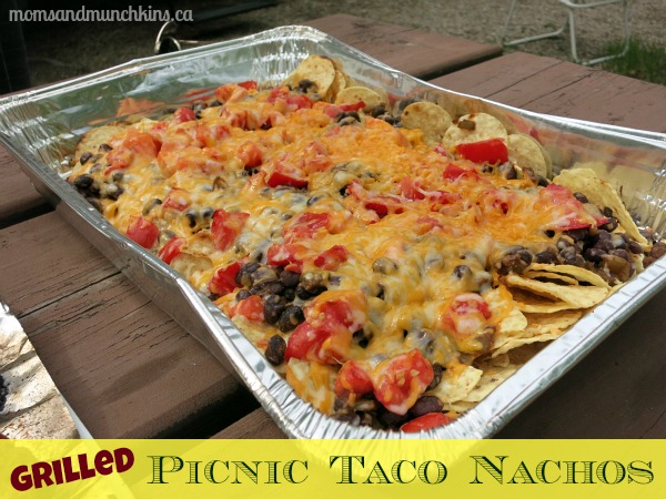 Picnic Taco Nachos via Moms & Munchkins