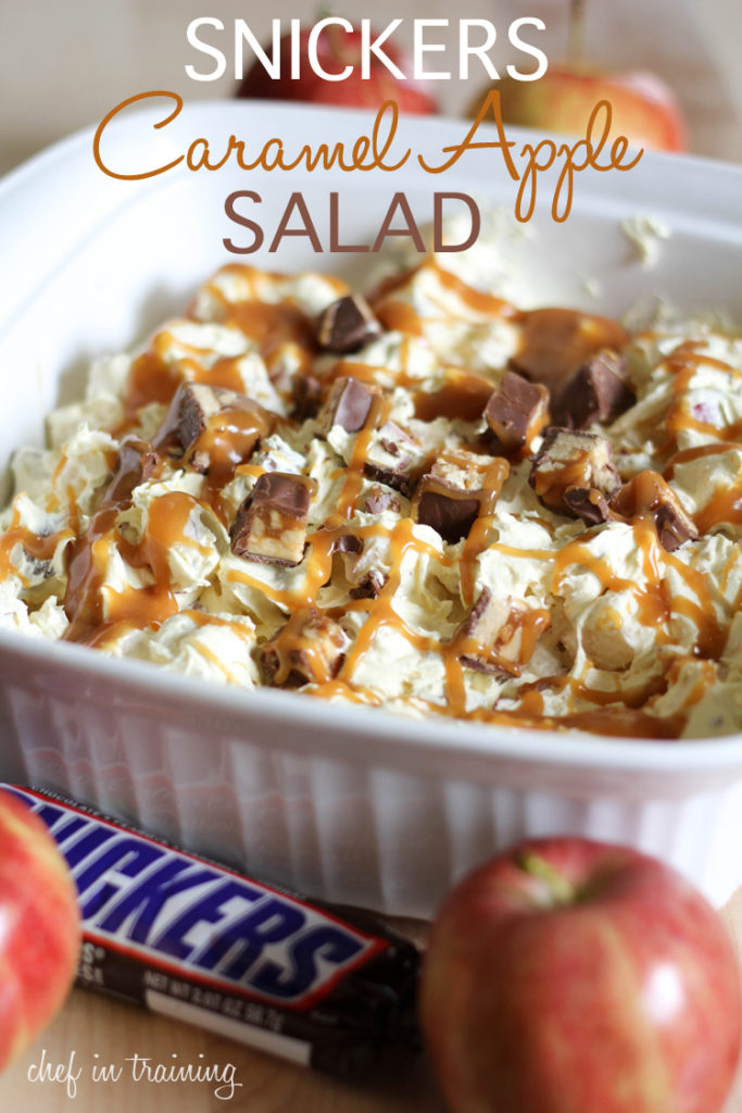 Snickers Caramel Apple Salad by Chef in Training