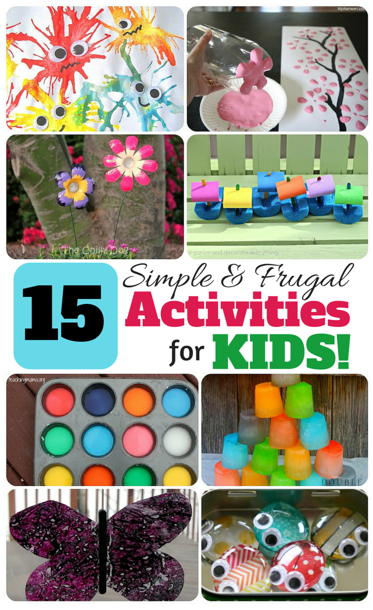 This just might save my sanity right now! Frugal activities for kids!