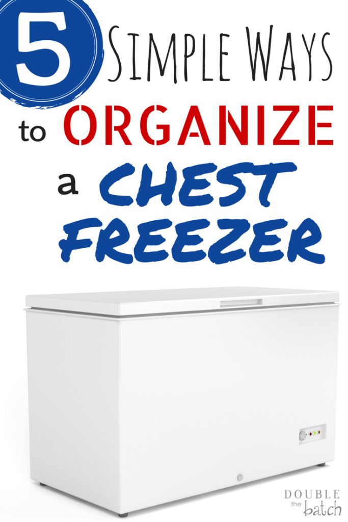 Ways to organize chest freezer