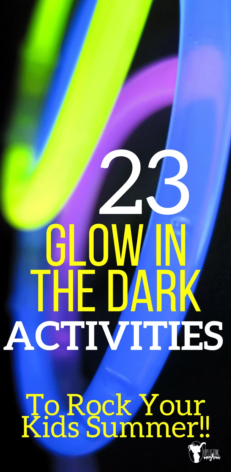 Glow in the dark activities your kids of all ages will LOVE! Perfect activity for summer!