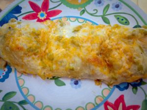 creamy chicken fajita enchiladas