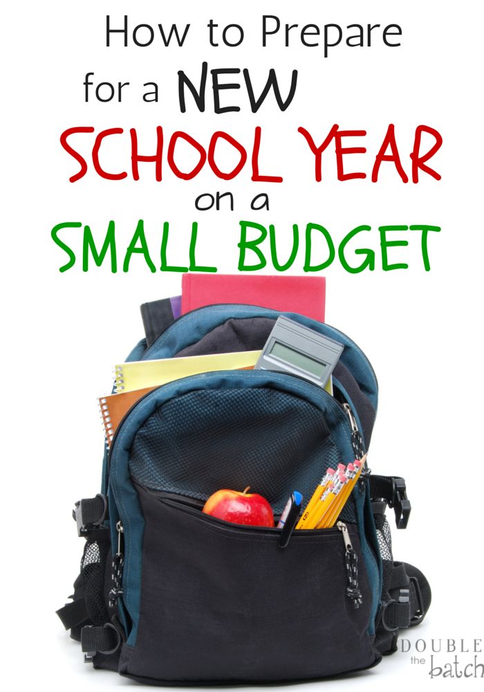 How to prepare for a new school year on a small budget