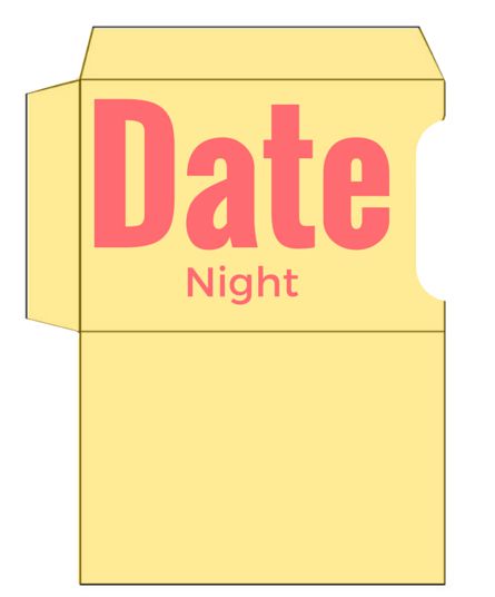 Date Night Gift Card Holder Printable