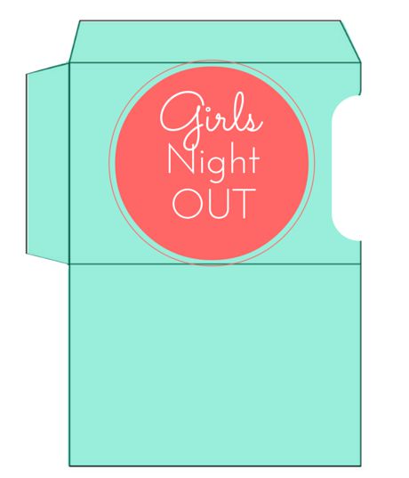 Girls Night Out Gift Card Holder Printable