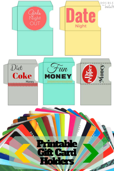 DIY Giftcard Holder Printables - Uplifting Mayhem