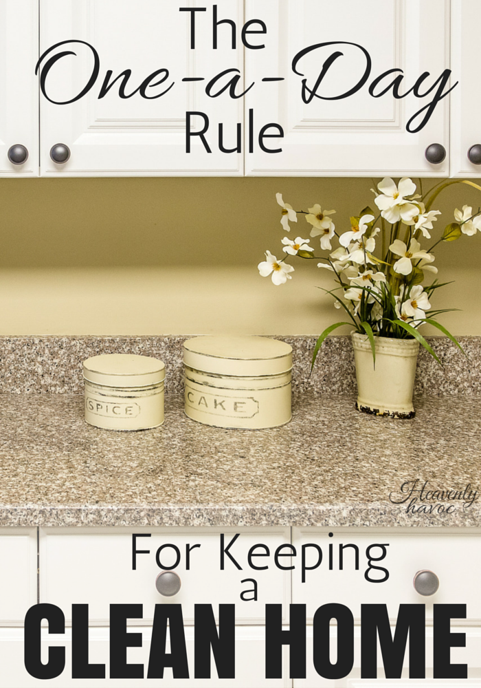 The One-a-Day Rule is about as easy as it gets for keeping a clean home! #DoubletheBatch