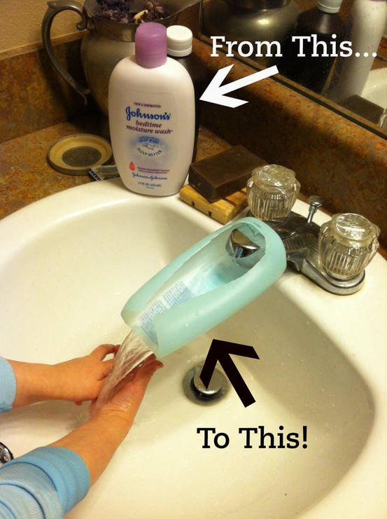 DIY faucet extender