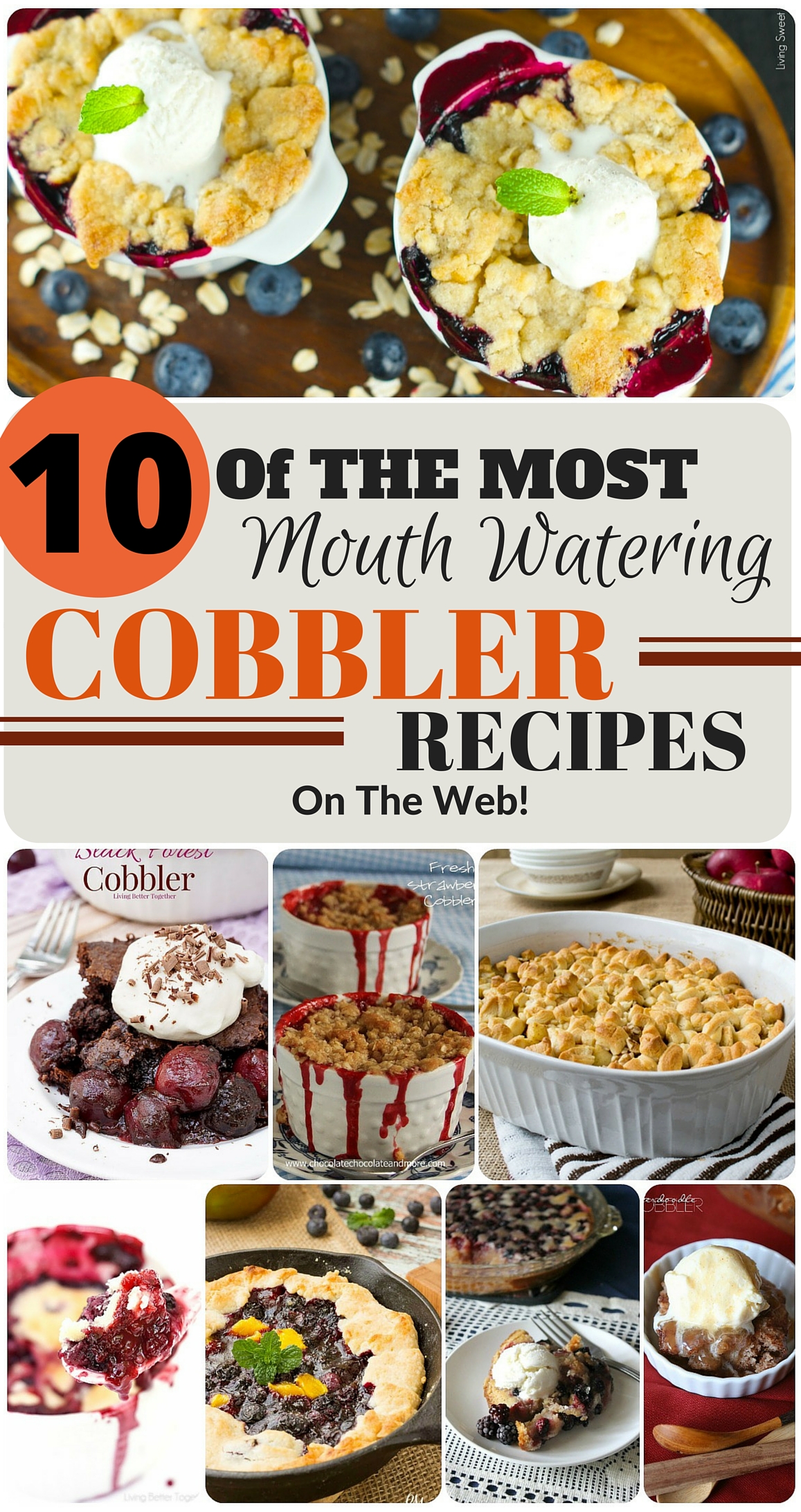 These cobbler recipes look amazing!! I specifically can't wait to try the black forest one.