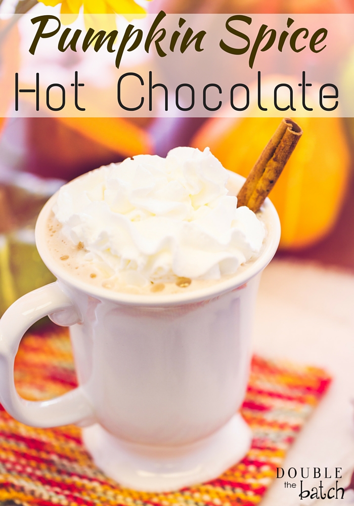 Pumpkin Spice hot cocoa recipe + other flavors as well!