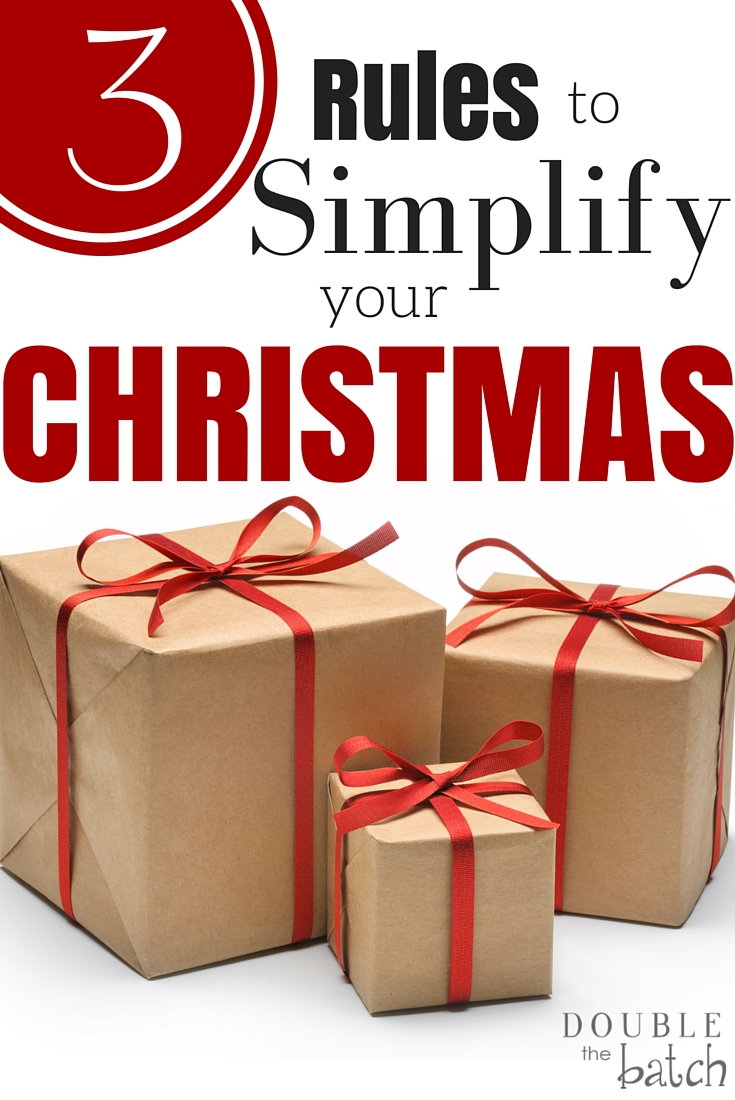 Enough is enough! Time to simplify and take Christmas back!