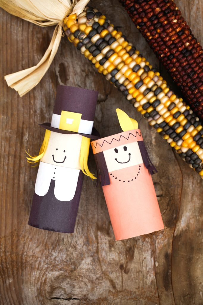A 5 minute, easy, DIY thanksgiving craft you can put together with your kids using items you already have in your home.