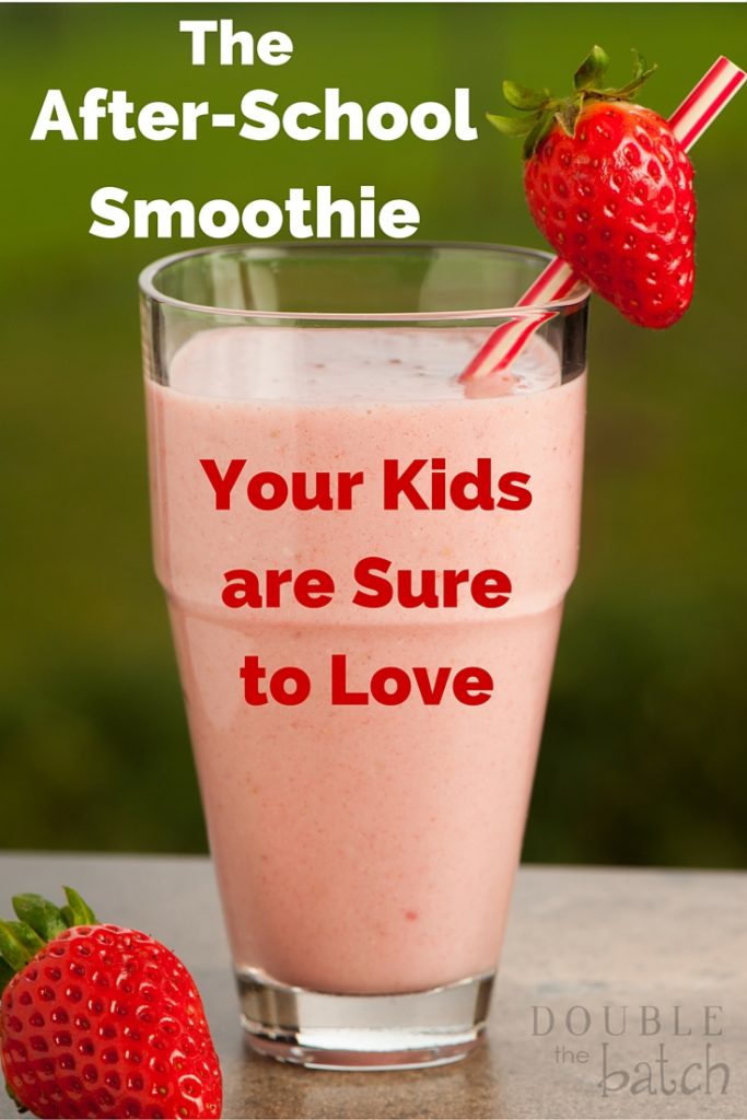 The after-school smoothie that will make your kids #SnackandSmile. #ad #sponsored