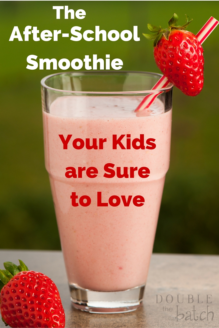 The after-school smoothie that is sure to make your kids #SnackandSmile. #ad #sponsored